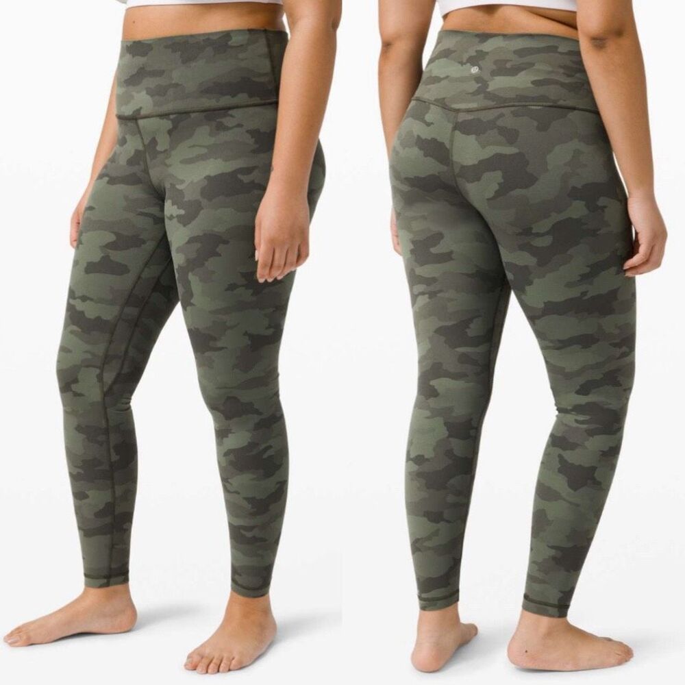 lululemon athletica Olive Camo Leggings